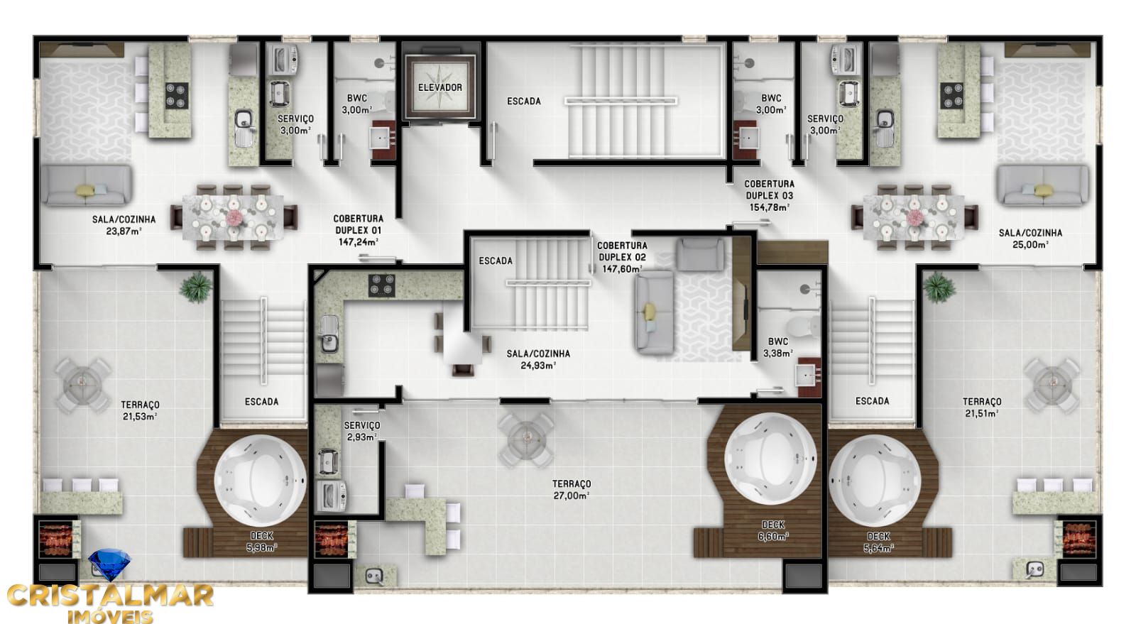 Apartamento à venda com 3 quartos, 147m² - Foto 8