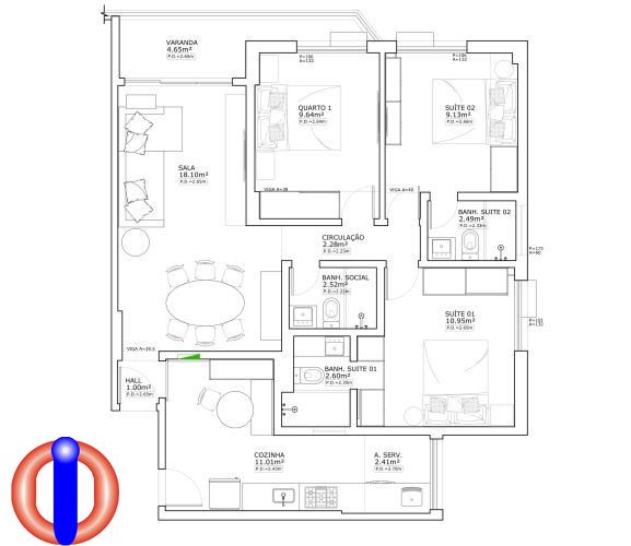 Apartamento à venda com 3 quartos, 90m² - Foto 7