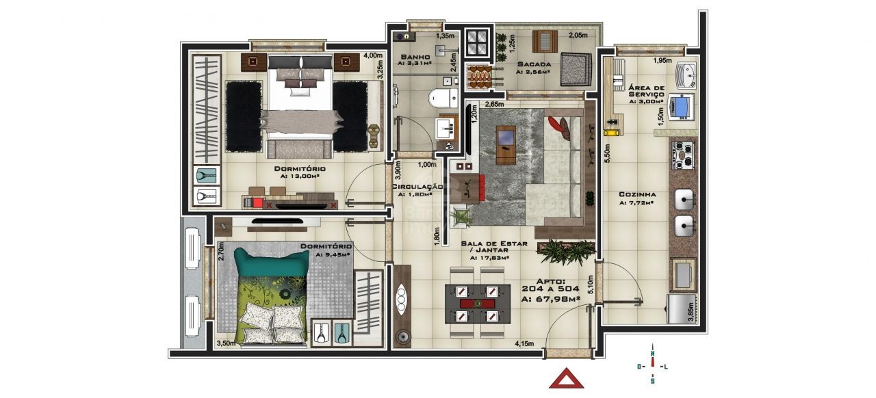 Apartamento à venda com 2 quartos, 67m² - Foto 11