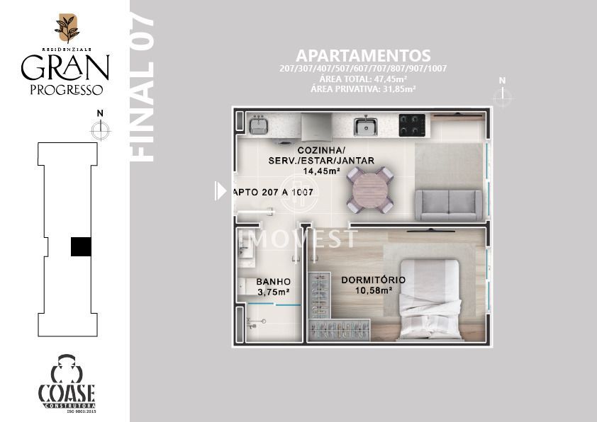 Apartamento à venda com 2 quartos, 52m² - Foto 34