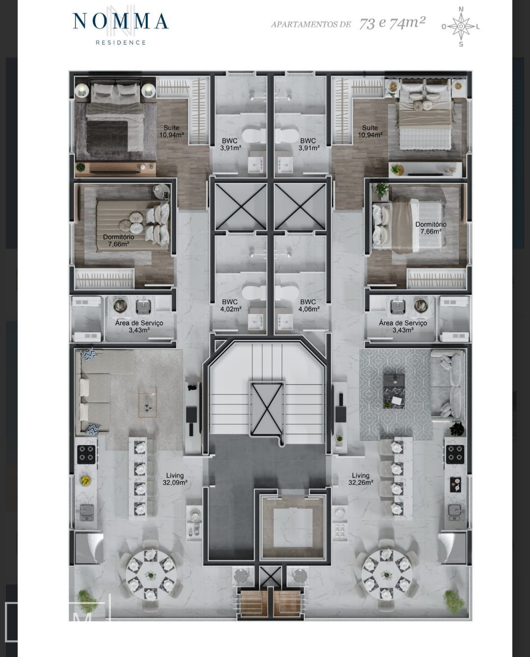 Apartamento, 2 quartos, 74 m² - Foto 9