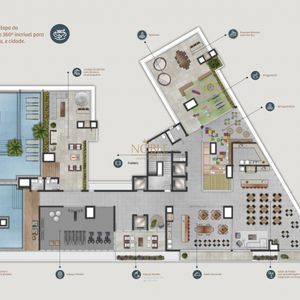 Apartamento com 80m², 2 dormitórios, 1 suíte, 2 vagas no Mirage em Torres para Comprar