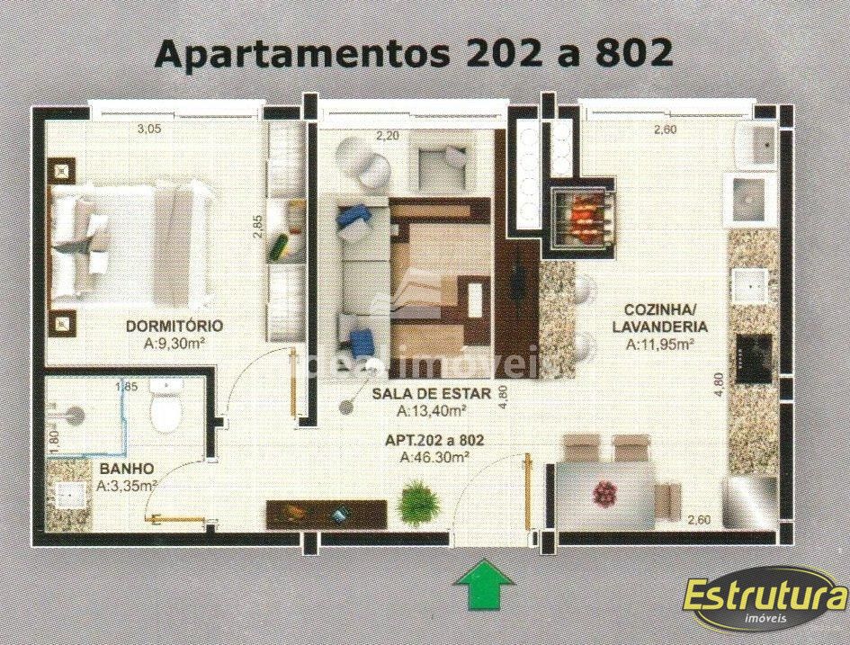 Apartamento com 2 Dormitórios à venda, 83 m² por R$ 422.438,00