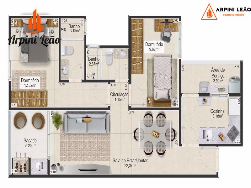 Apartamento à venda com 1 quarto, 43m² - Foto 21