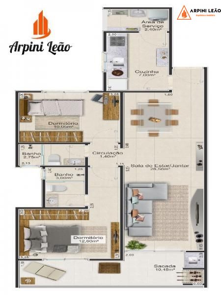 Apartamento à venda com 1 quarto, 43m² - Foto 25