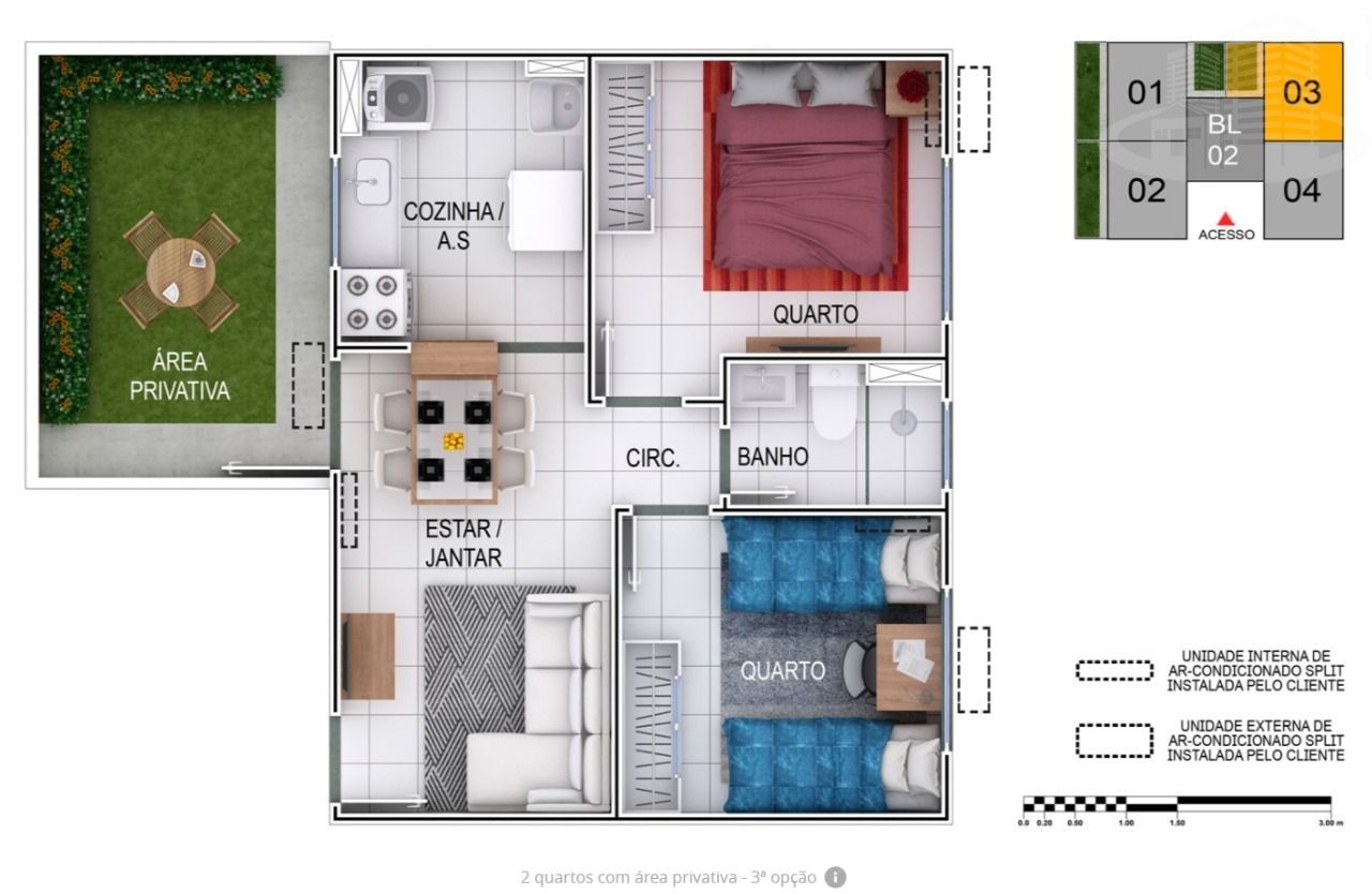 Apartamento à venda com 2 quartos, 44m² - Foto 7