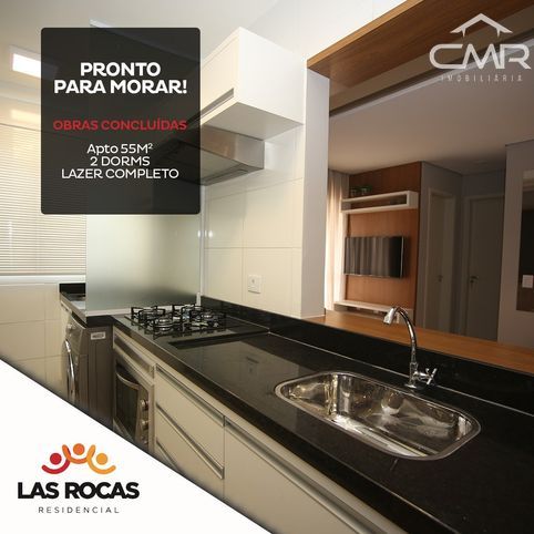 Apartamentos no Residencial Las Rocas na Avenida Rio das Pedras