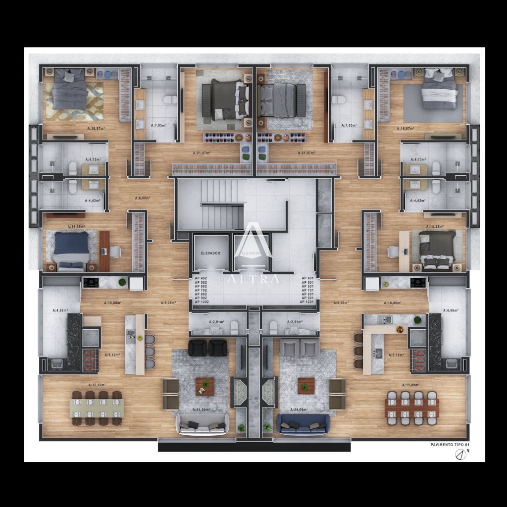 Apartamento, 3 quartos, 170 m² - Foto 12