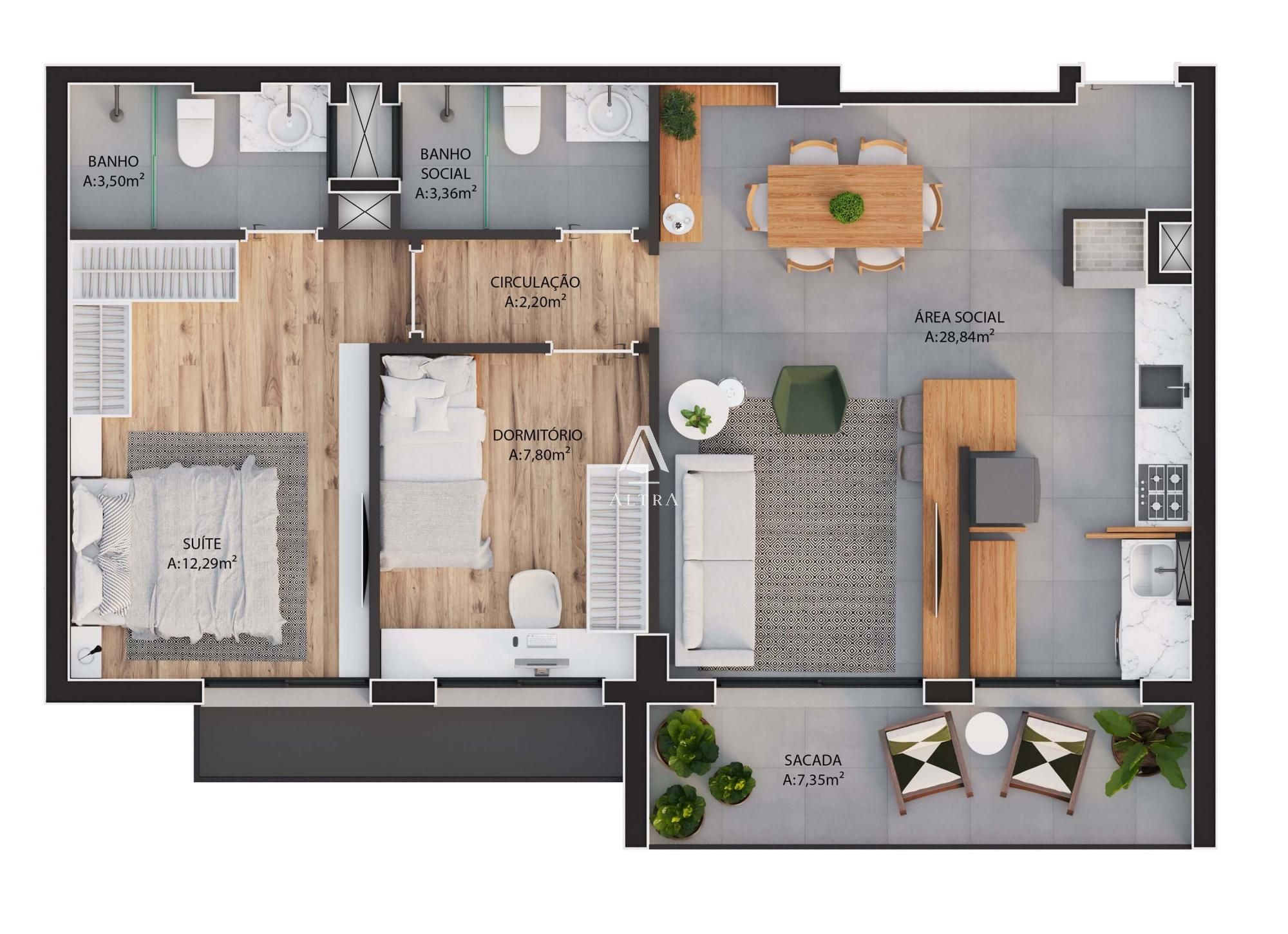 Apartamento à venda com 2 quartos, 71m² - Foto 29