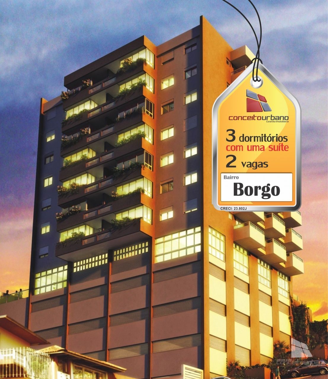 Apartamento à venda no Borgo - Bento Gonçalves, RS