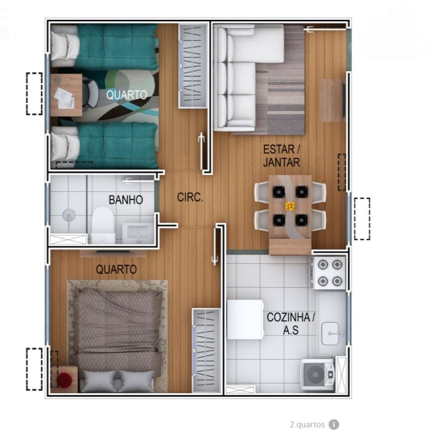 Apartamento à venda com 2 quartos, 44m² - Foto 10