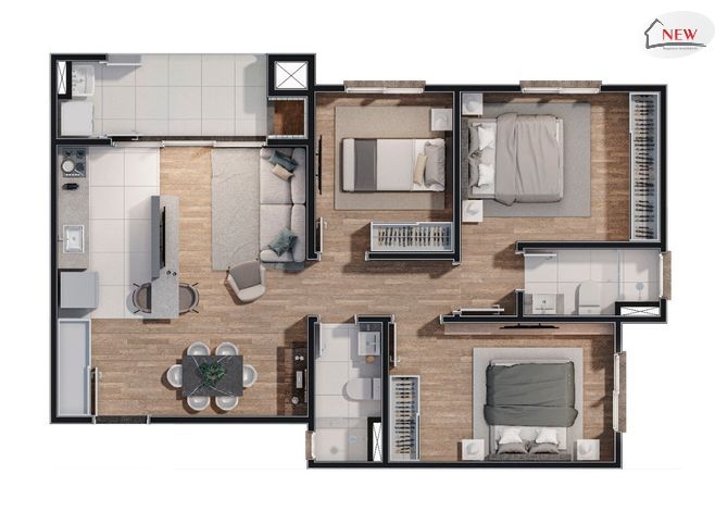 Smart Urban Club, Apartamento - Padrão - Areal - Pelotas R$ 445.000,00.  Cód.: 40823