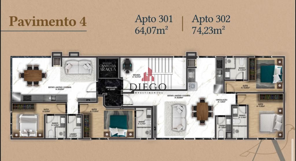 Apartamento, 3 quartos, 83 m² - Foto 7