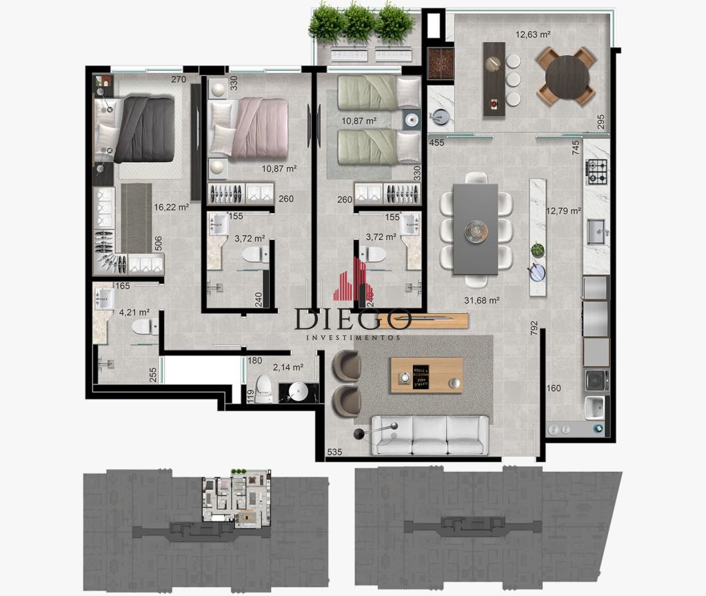 Apartamento, 3 quartos, 125 m² - Foto 14