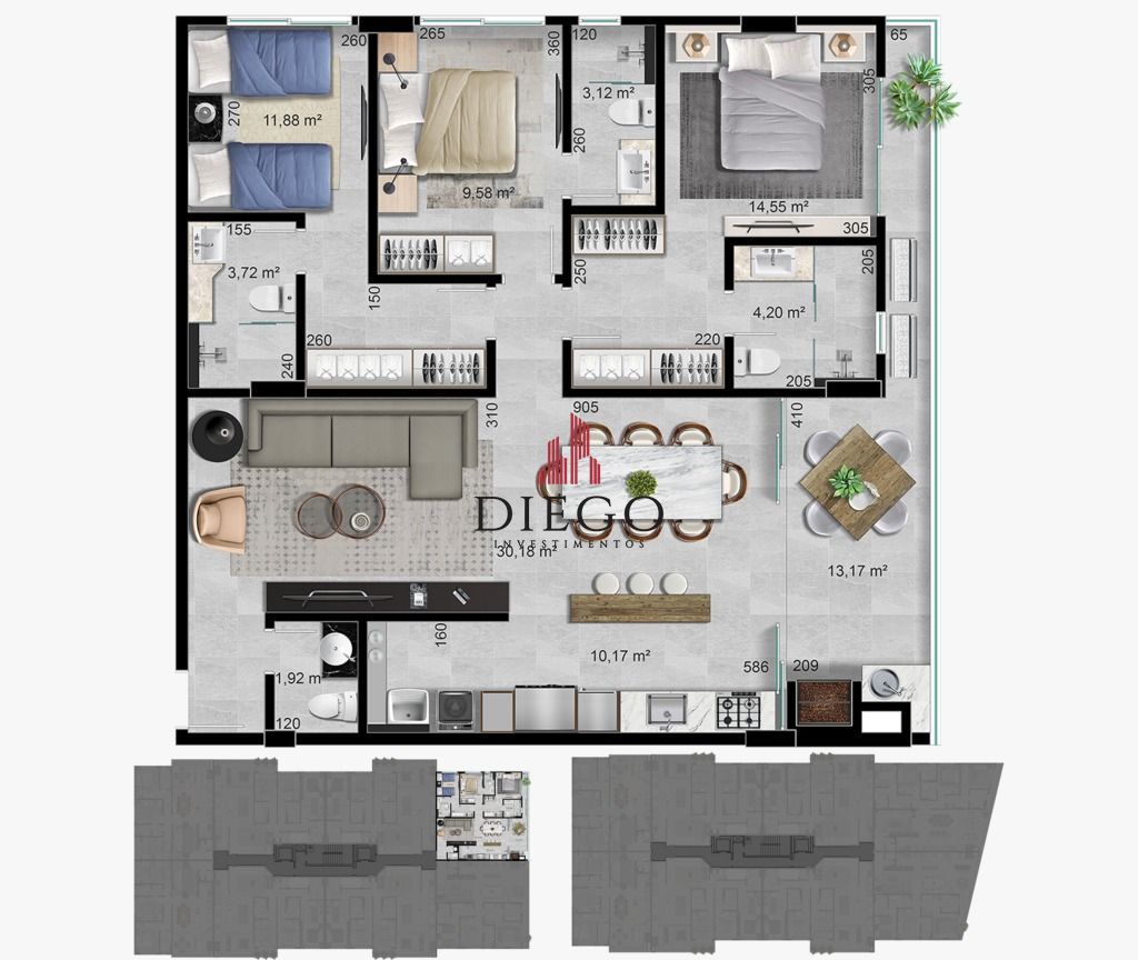 Apartamento à venda com 3 quartos, 125m² - Foto 15