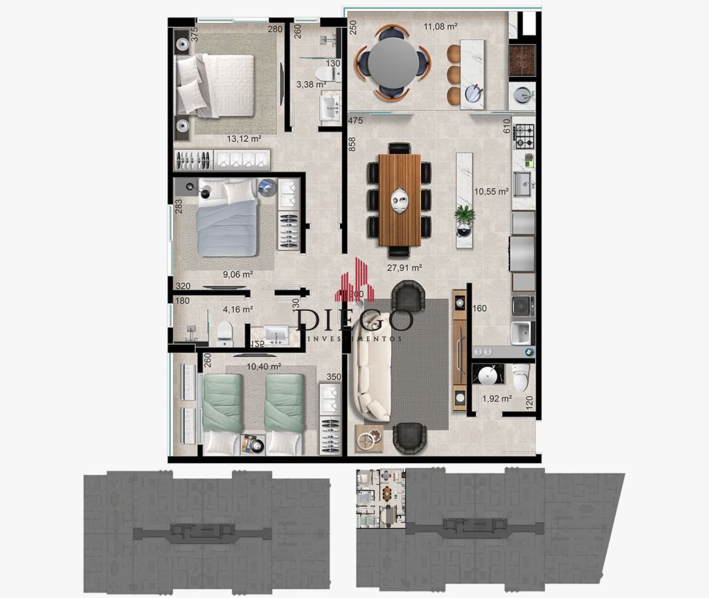 Apartamento à venda com 3 quartos, 125m² - Foto 13