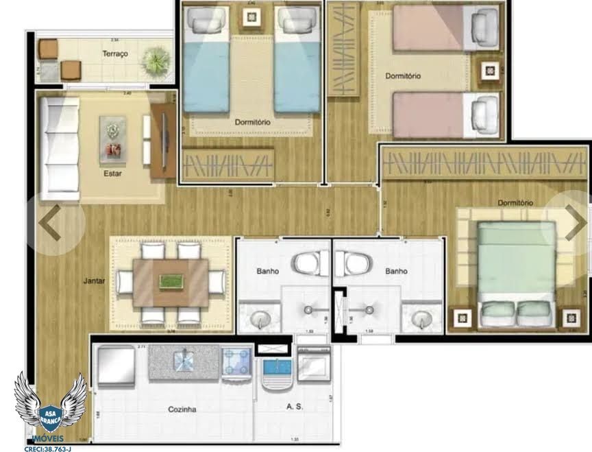 Apartamento à venda com 3 quartos, 64m² - Foto 23