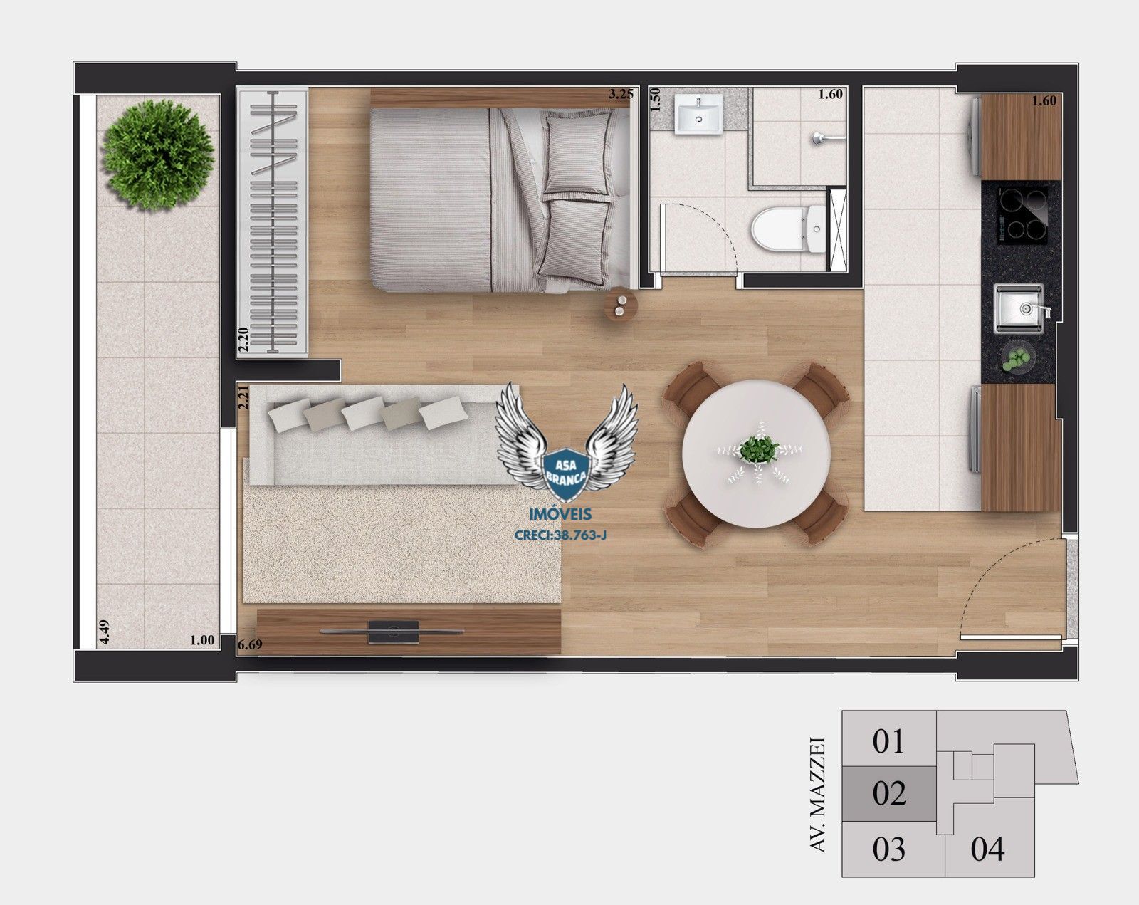 Apartamento, 1 quarto, 24 m² - Foto 12