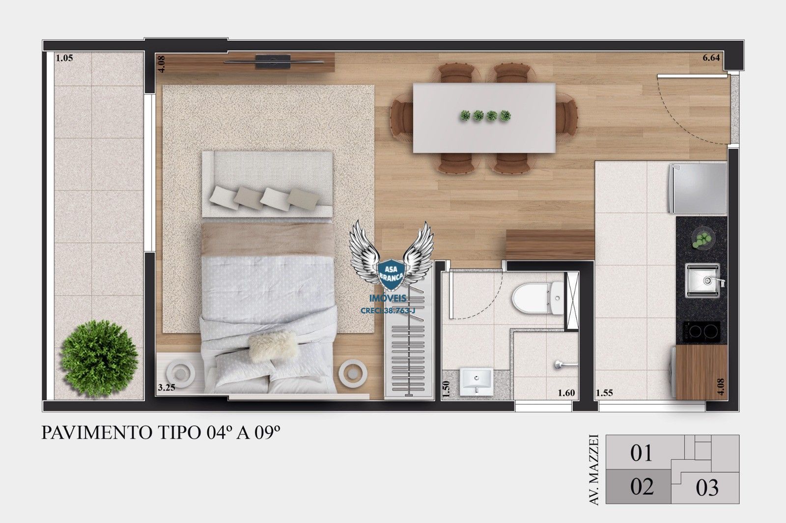 Apartamento, 1 quarto, 24 m² - Foto 10