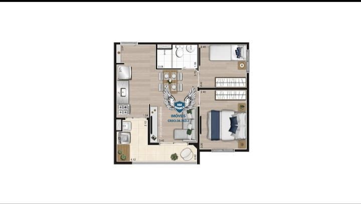 Apartamento, 2 quartos, 42 m² - Foto 13