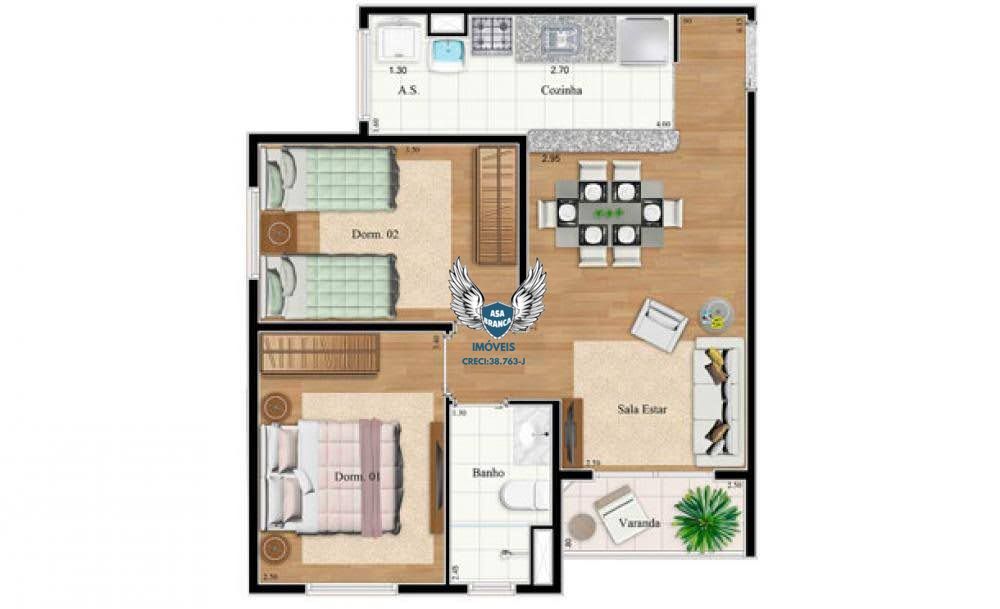 Apartamento, 2 quartos, 50 m² - Foto 26
