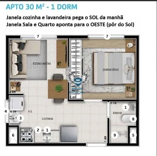 Apartamento, 1 quarto, 30 m² - Foto 30