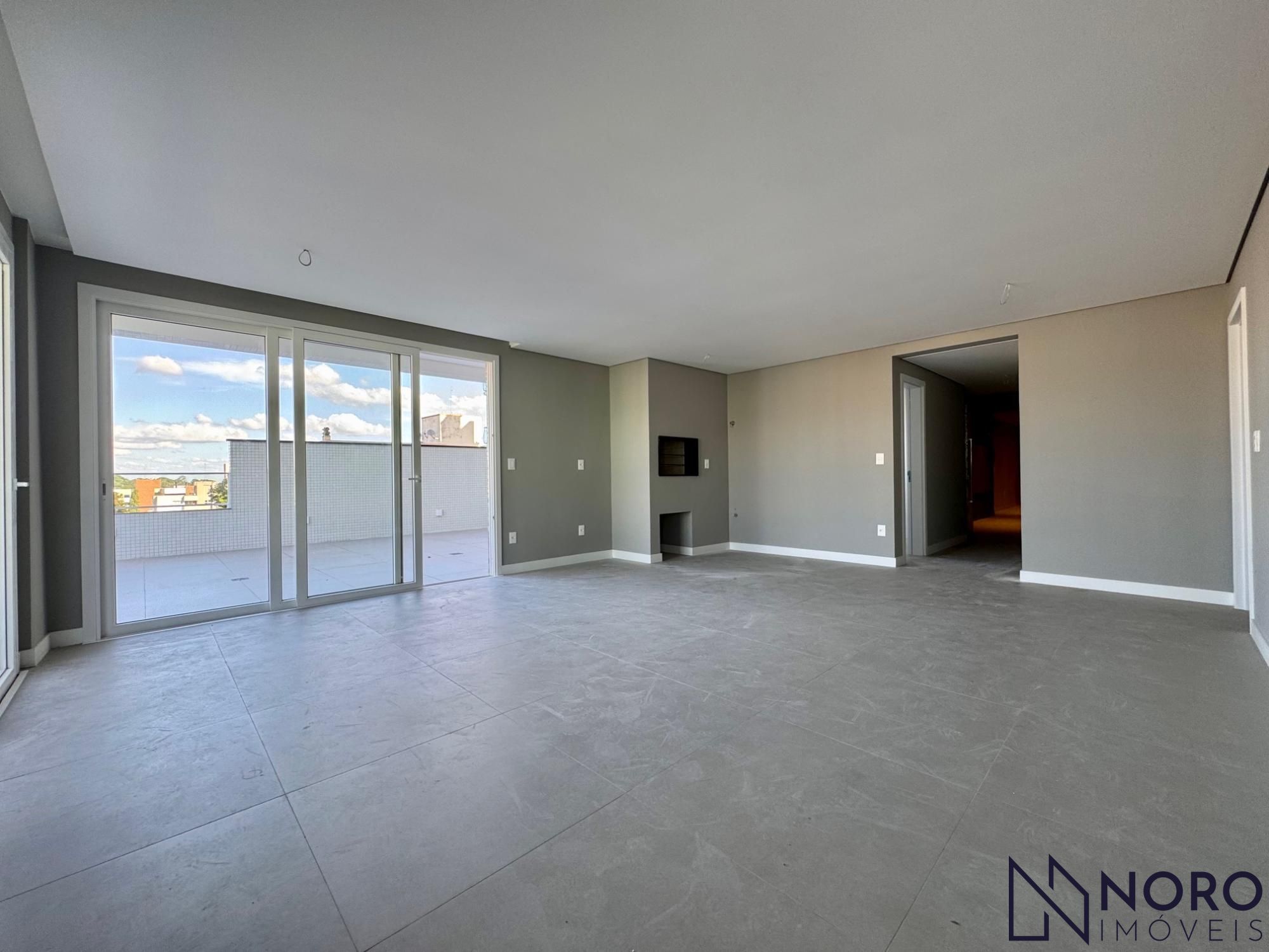 Apartamento novo 3 Dormitórios, Suíte, Churrasqueira, Terraço Panorâmico, 2 bo
