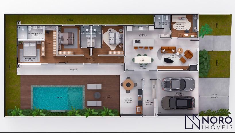 Casa Térrea de Alto Padrão à Venda no Condomínio Cidade Universitária Eco Villag