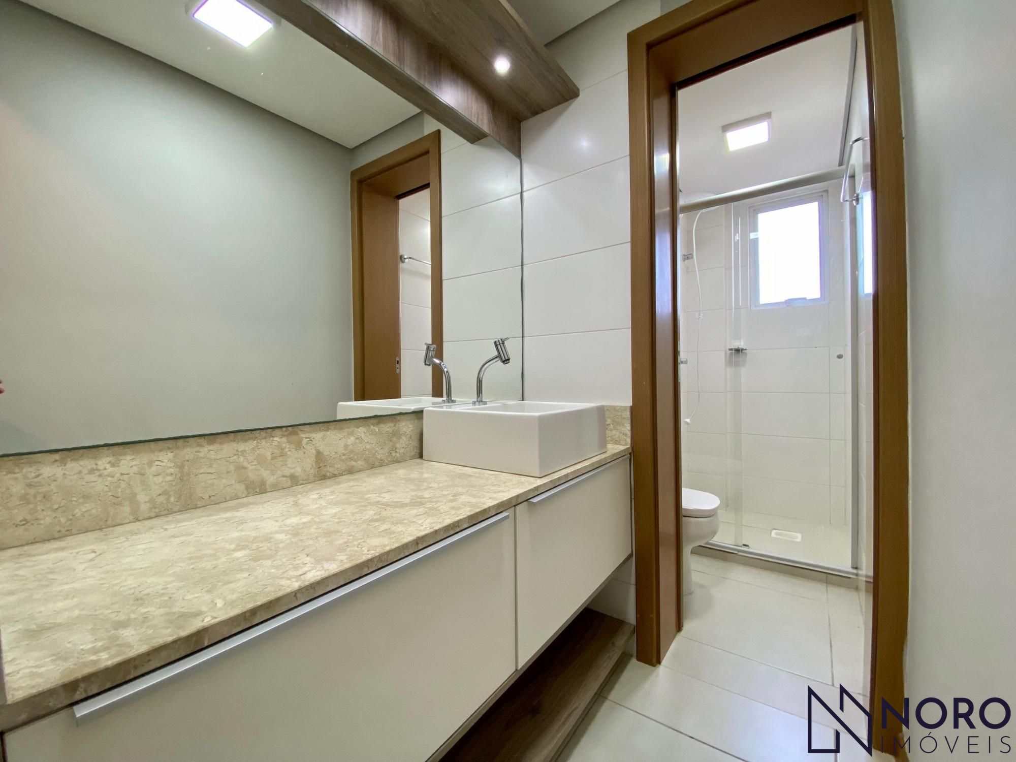 Apartamento dois dormitórios, suíte, semimobiliado com garagem, no bairro Nossa