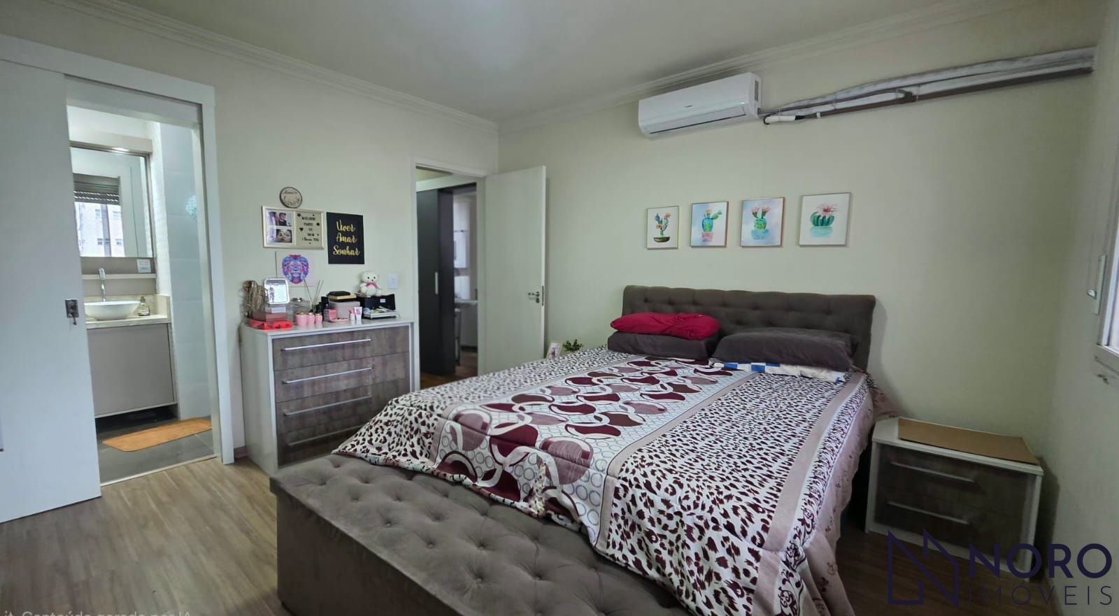 Apartamento semimobiliado com 2 dormitórios e suíte próximo à UFN