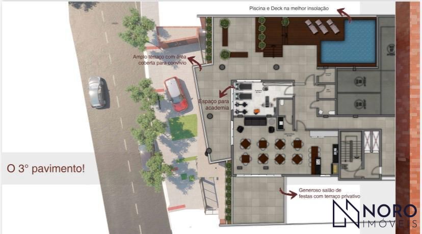 Apartamento à venda no Centro – 81,9 m² privativos, 2 vagas e lazer completo