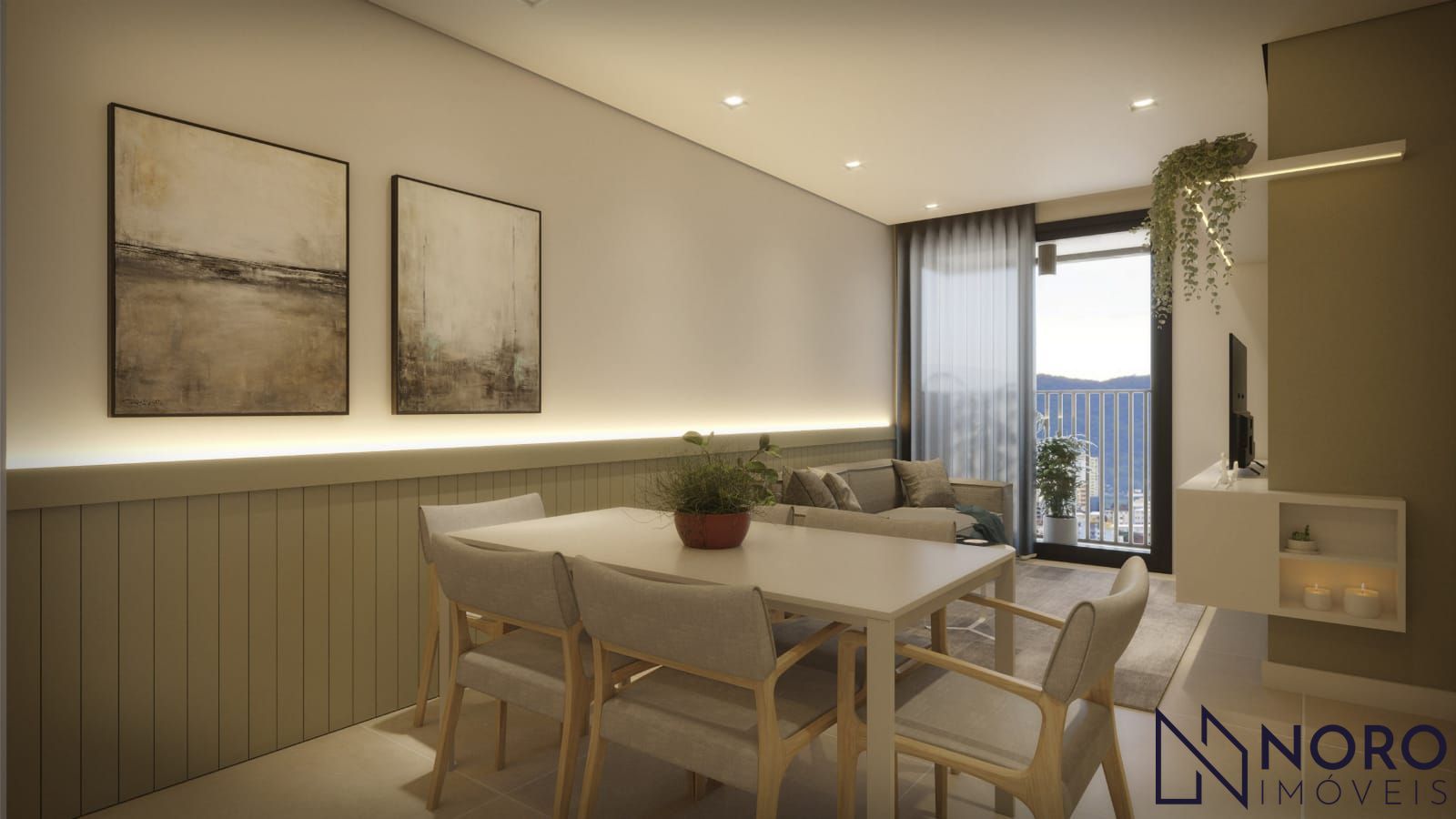 Apartamento 2 dormitórios com sacada e churrasqueira