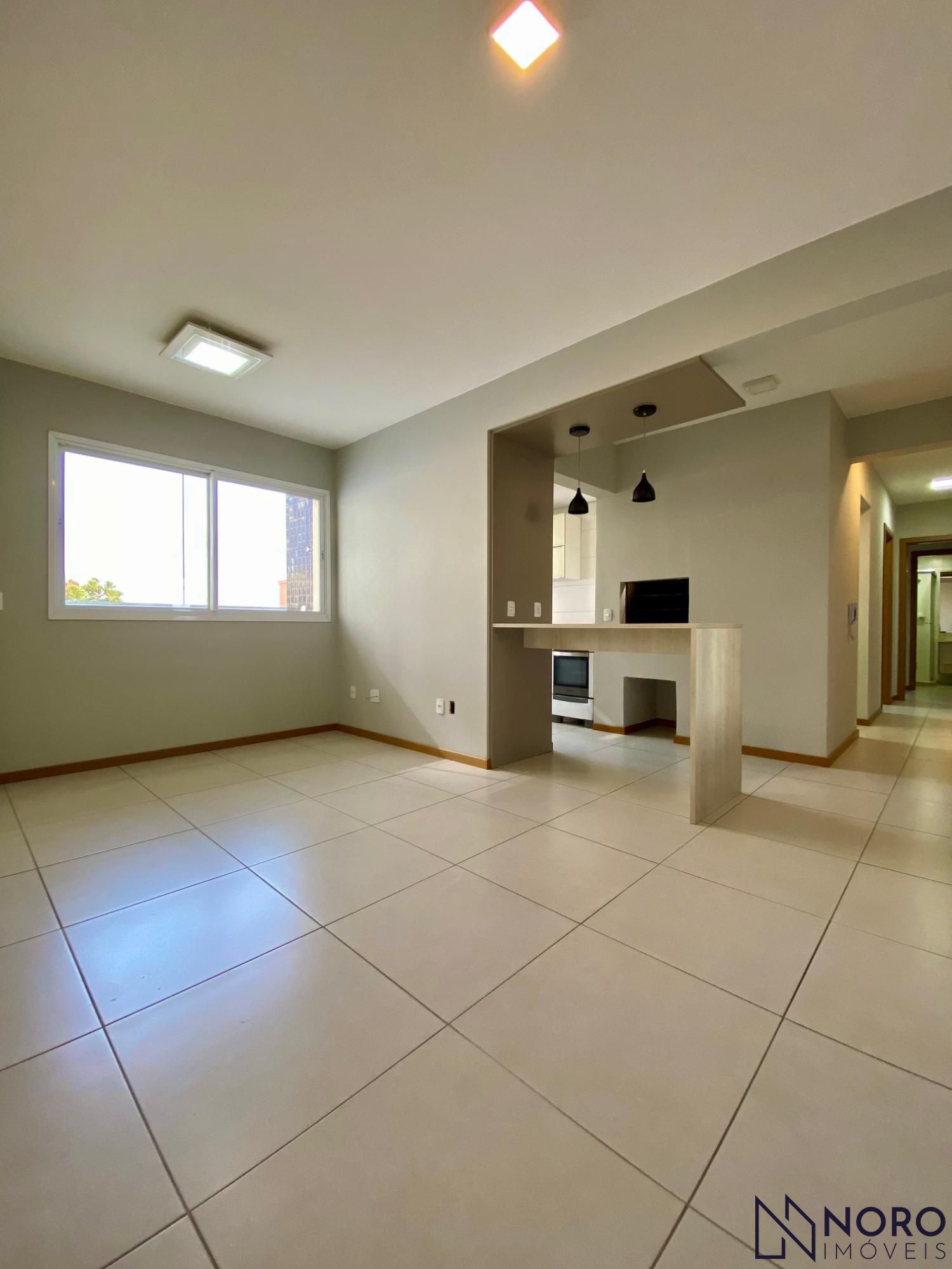 Apartamento dois dormitórios, suíte, semimobiliado com garagem, no bairro Nossa
