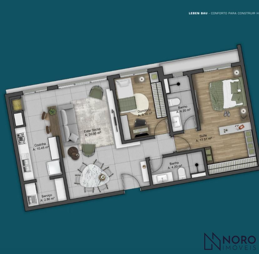 Apartamento - Alto Padrão - 2 dormitórios - Infraestrutura Completa