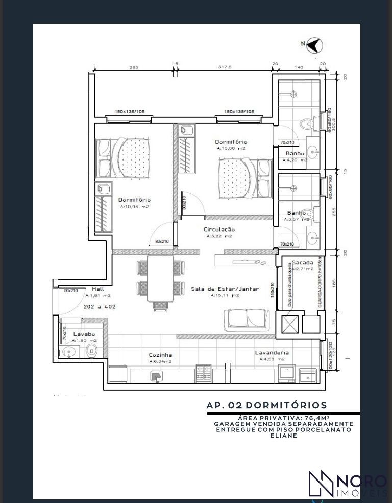 Apartamento com umas das melhores localizações do bairro Nossa Senhora das Dores
