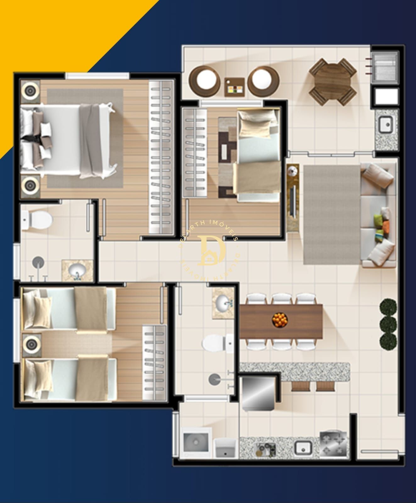 Apartamento à venda com 3 quartos, 70m² - Foto 23