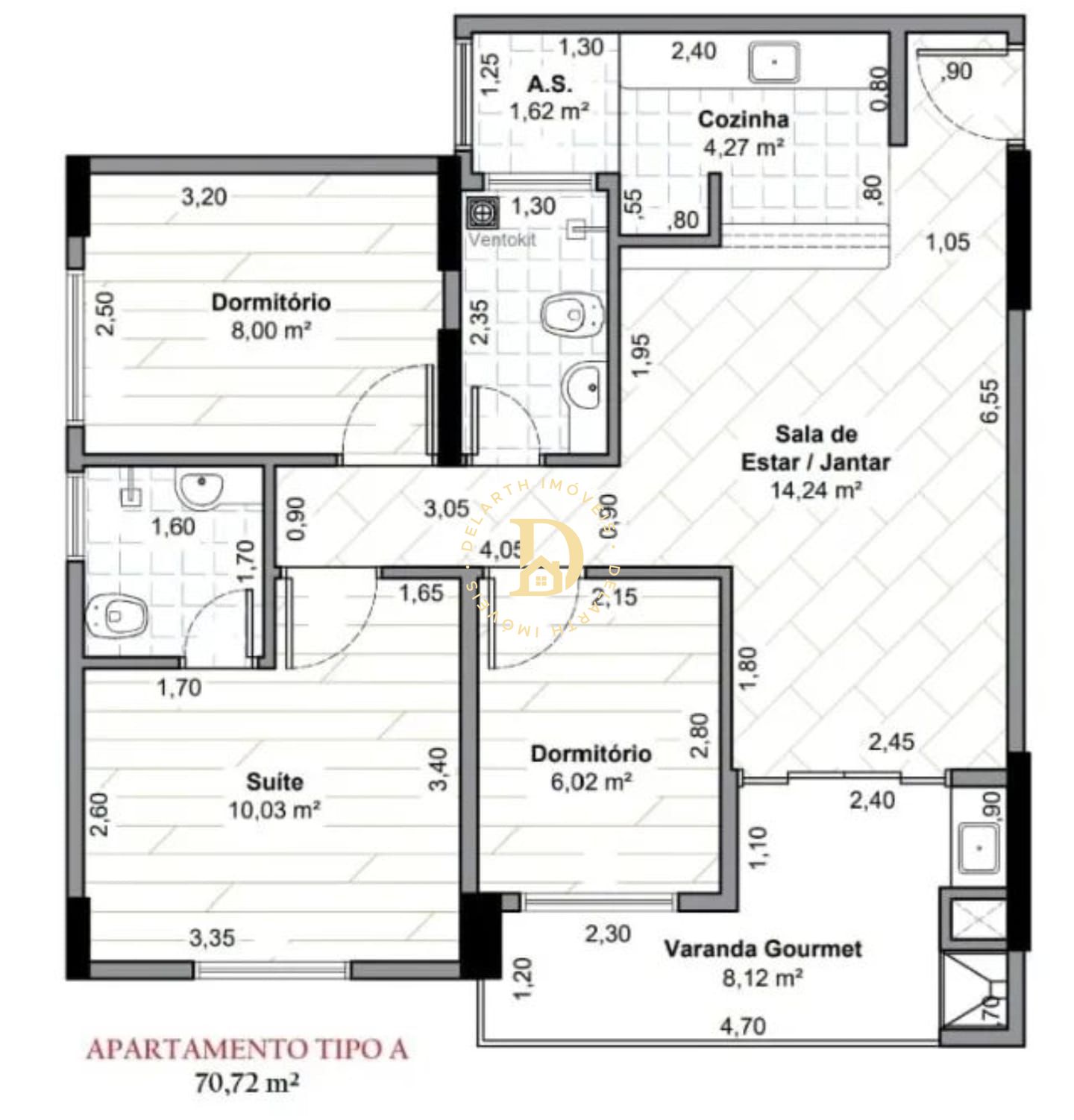 Apartamento à venda com 3 quartos, 70m² - Foto 21