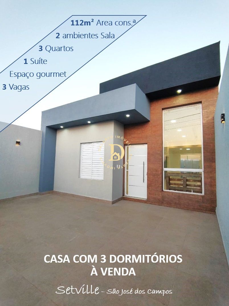 Casa, 3 quartos, 112 m² - Foto 1