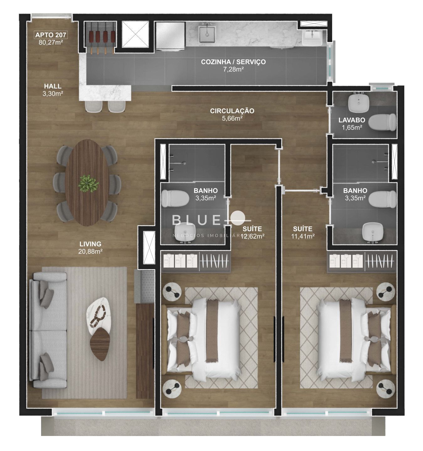 Apartamento à venda com 1 quarto, 47m² - Foto 20