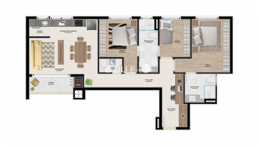 Apartamento à venda com 3 quartos, 129m² - Foto 5