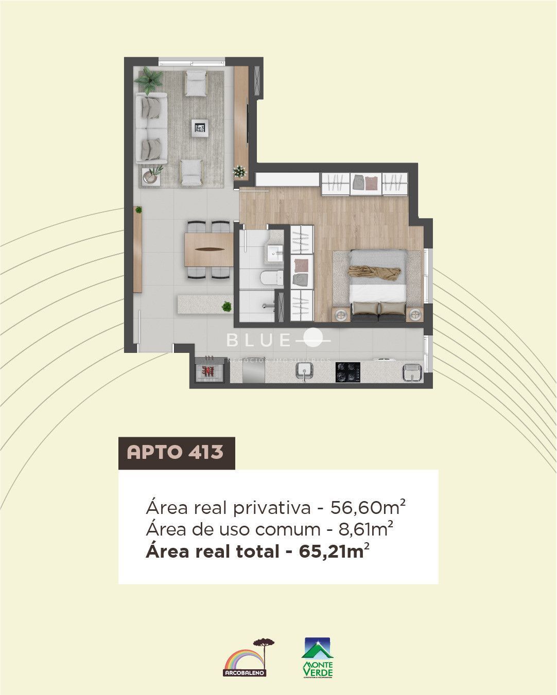 Apartamento à venda com 1 quarto, 46m² - Foto 19