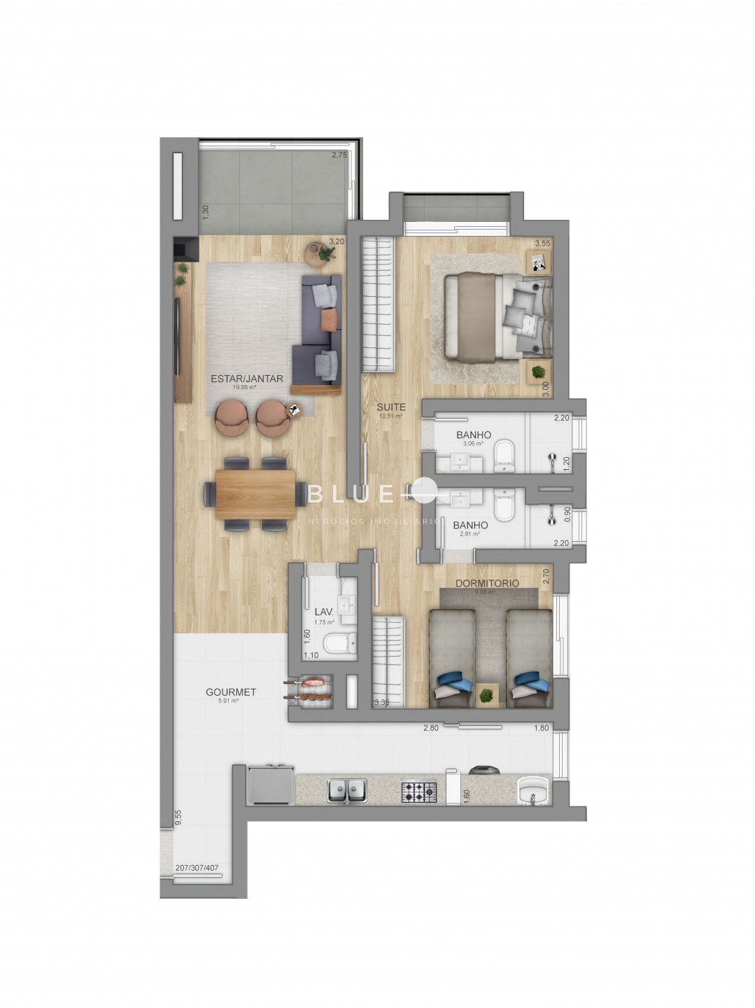 Apartamento à venda com 2 quartos, 82m² - Foto 21