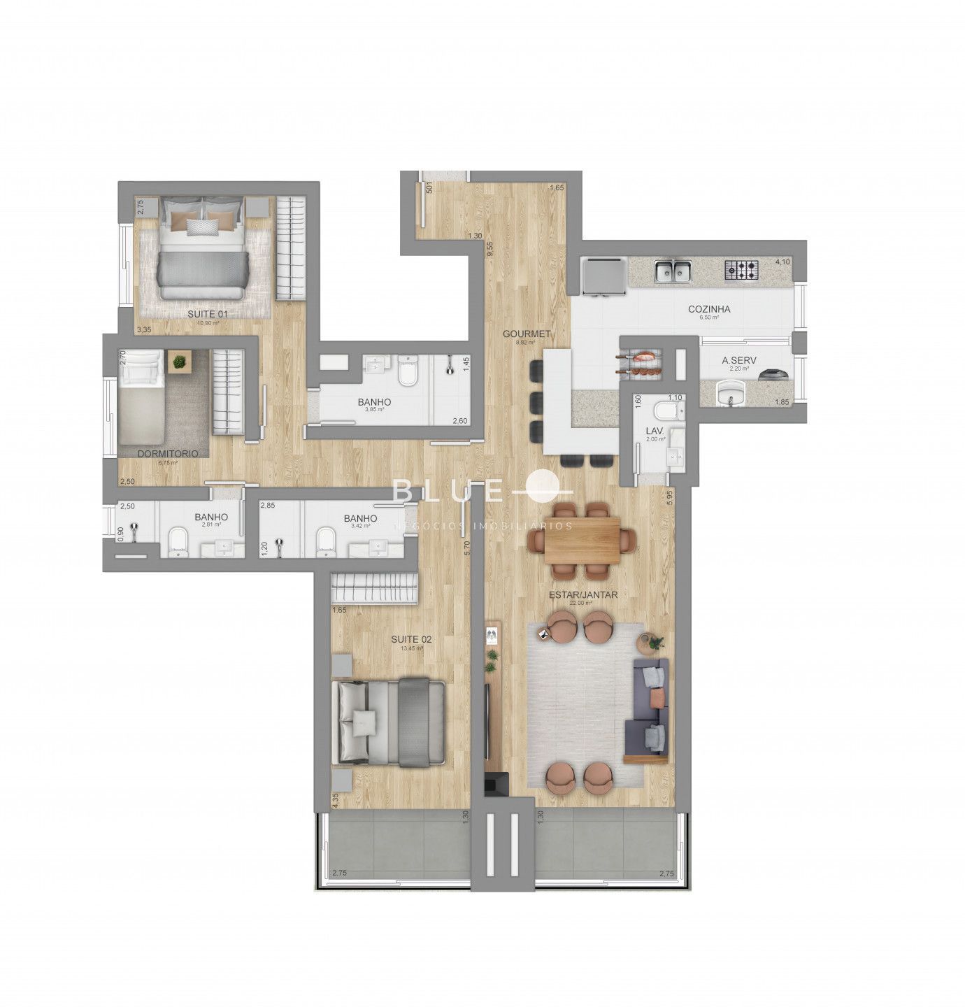 Apartamento à venda com 2 quartos, 82m² - Foto 23