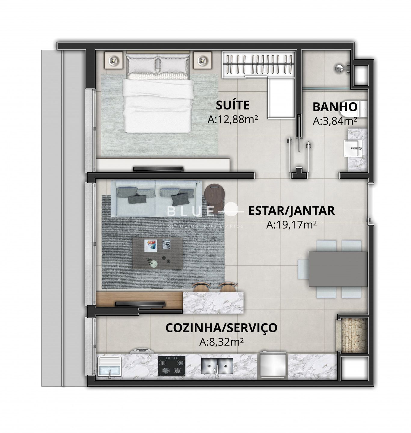 Apartamento à venda com 2 quartos, 77m² - Foto 14