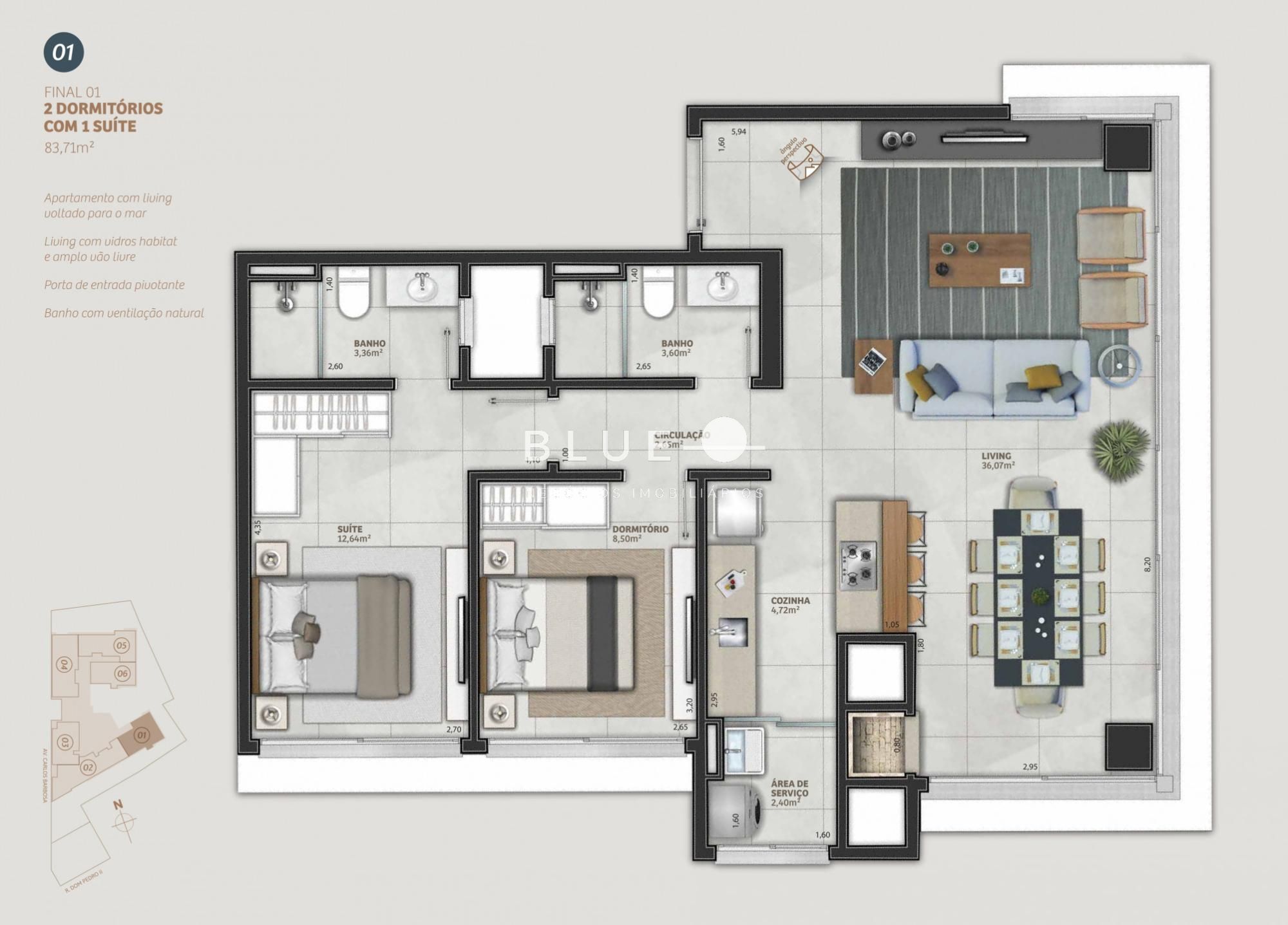 Apartamento à venda com 3 quartos, 113m² - Foto 17