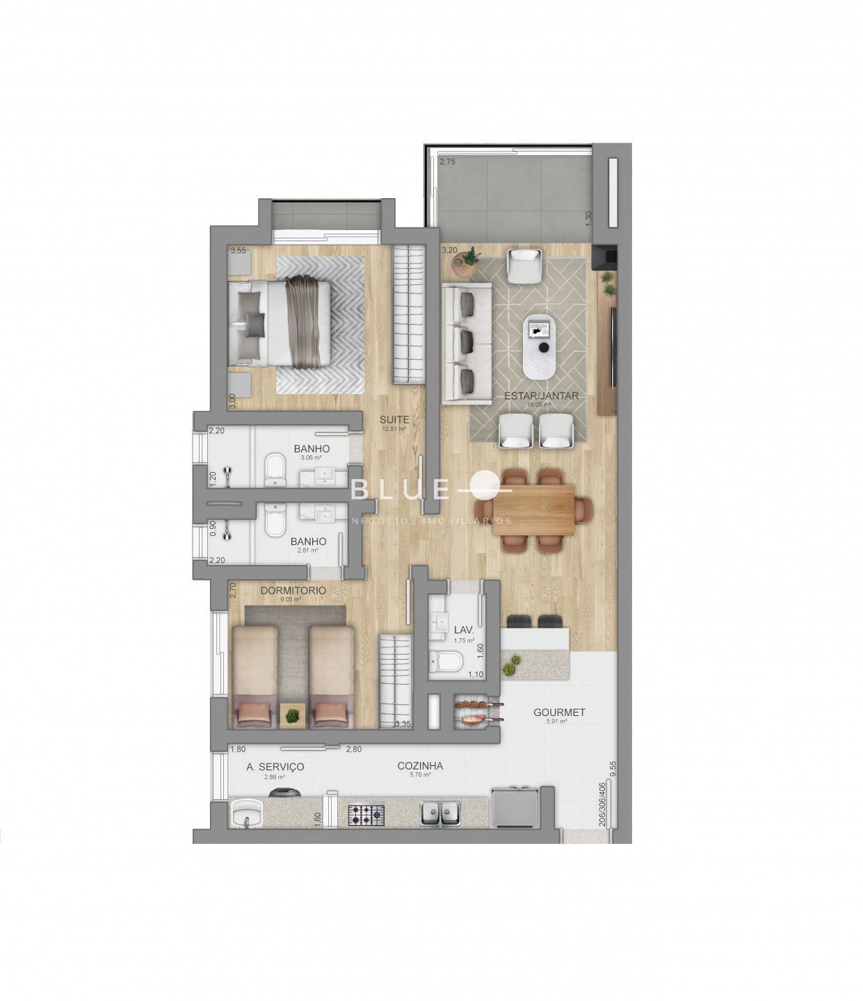 Apartamento à venda com 2 quartos, 82m² - Foto 20