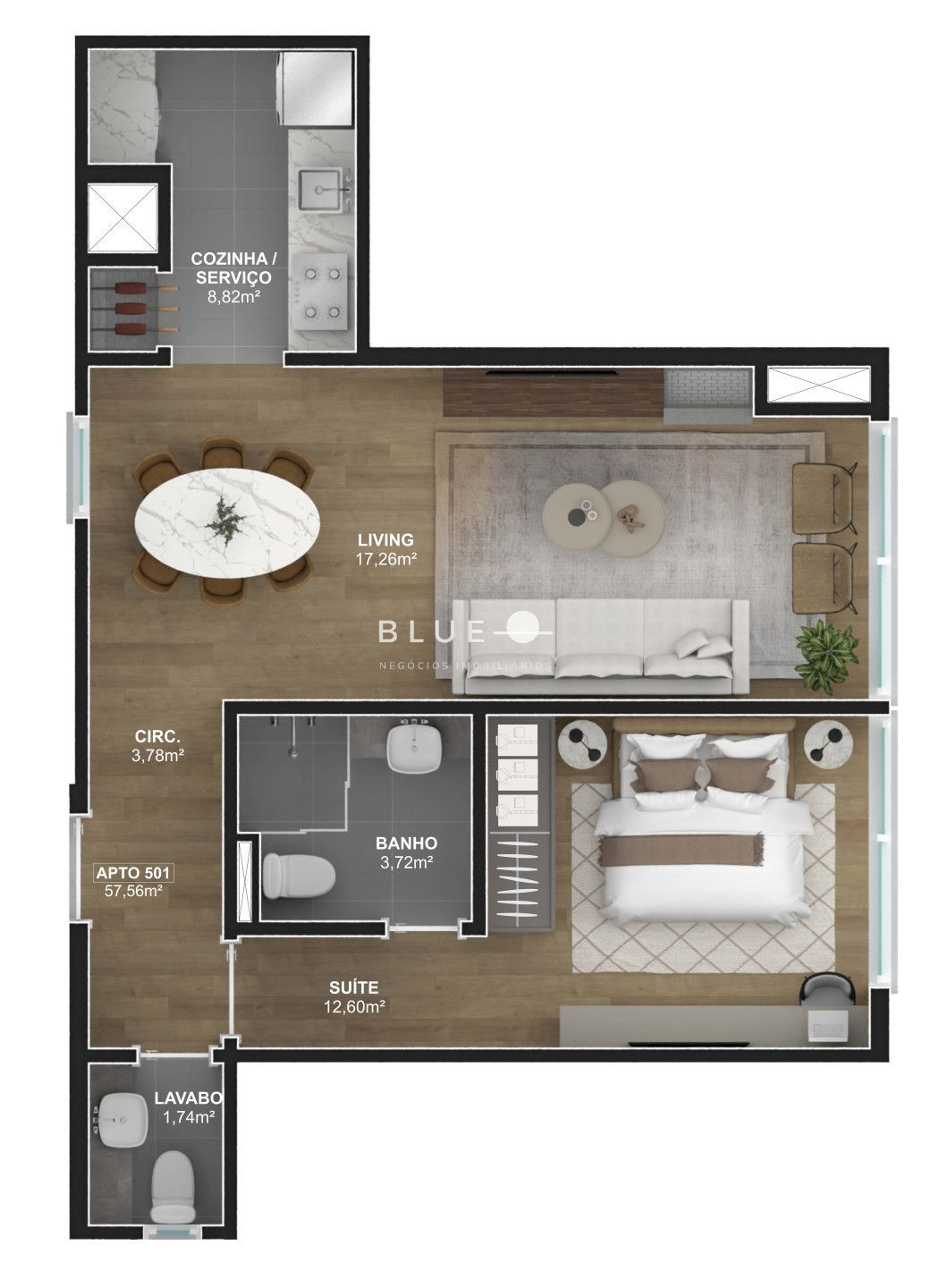 Cobertura à venda com 1 quarto, 57m² - Foto 25