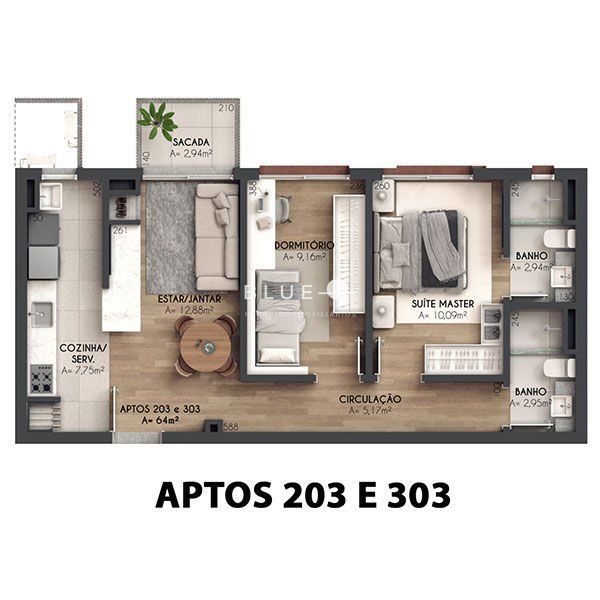 Apartamento à venda com 2 quartos, 64m² - Foto 13