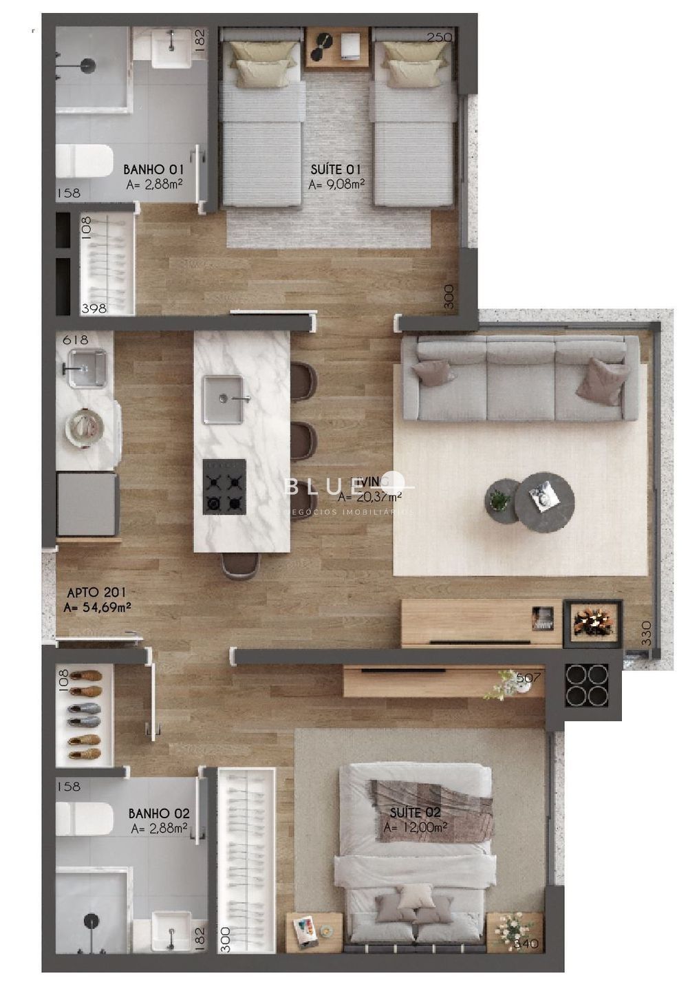 Apartamento à venda com 2 quartos, 54m² - Foto 75