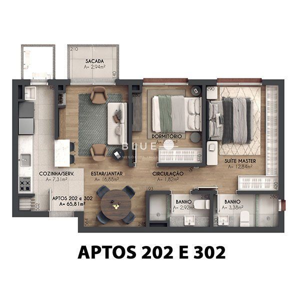 Apartamento à venda com 2 quartos, 64m² - Foto 30